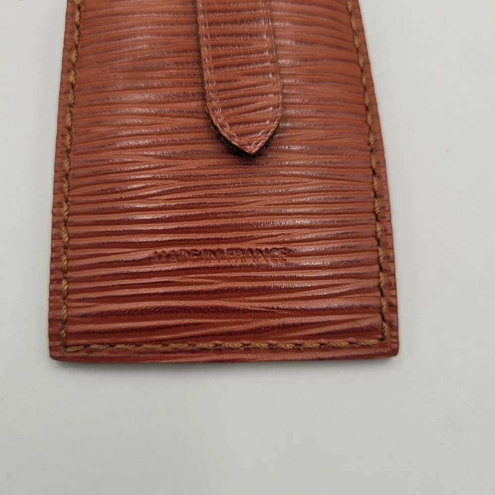 Louis Vuitton Epi Leather Luggage Tag and Poignee Handle Binder Cipango Gold